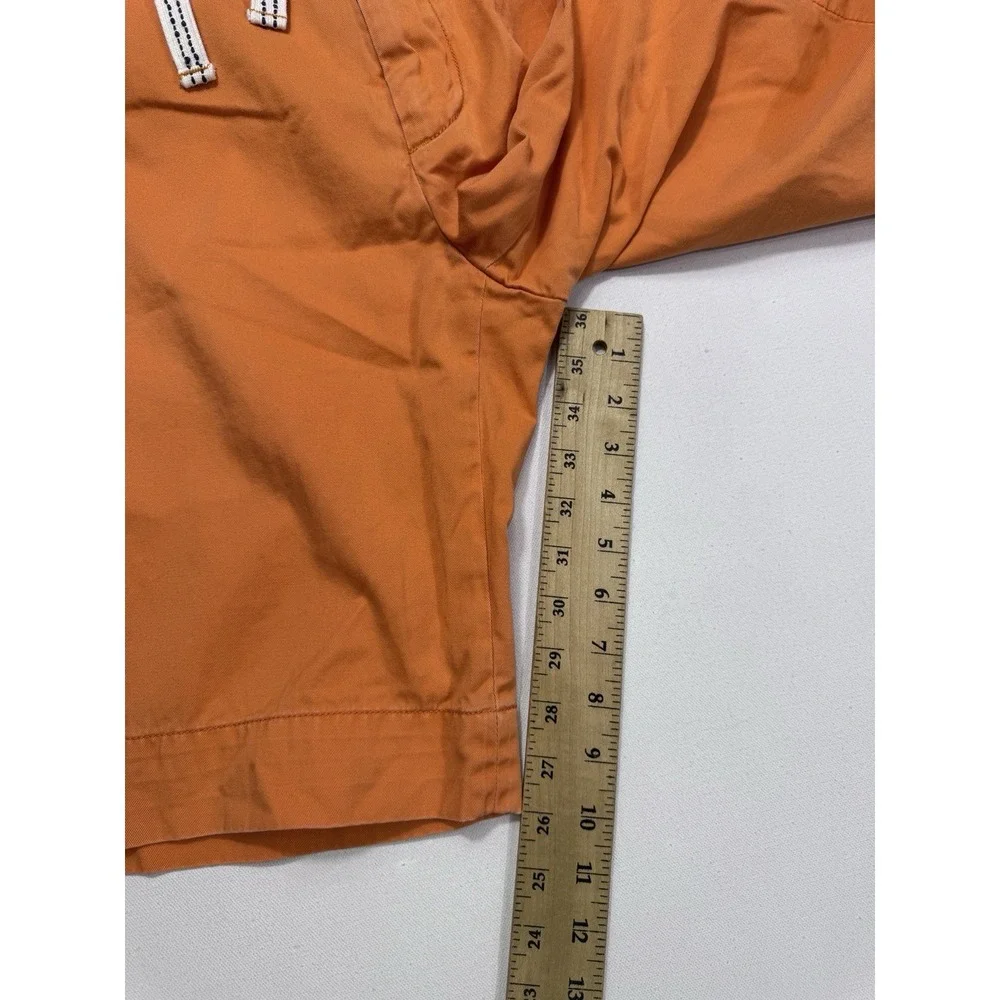 Polo Ralph Lauren Men's 33x10 Orange Relaxed Fit Cotton Chino Shorts Drawstring